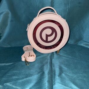 Rare Beauty Round Cosmetic Case with Rare Beauty Pins - NEW!!!